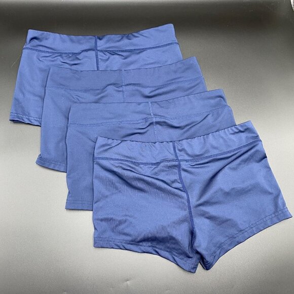 Nike Dri-Fit Kick Short Navy Blue 4 Pair Bundle Women's Size Small - Picture 4 of 6